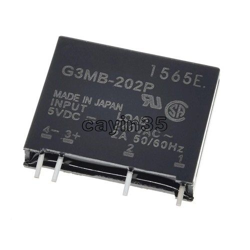 5PCS G3MB-202P DC-AC PCB SSR In 5V DC Out 240V AC 2A Solid State Relay Module 