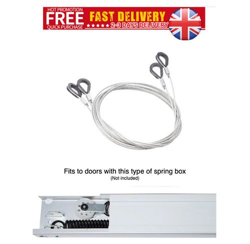 Garador Garage Door Cables Tension Lift Wires for SPRINGS BOX ABOVE THE DOOR