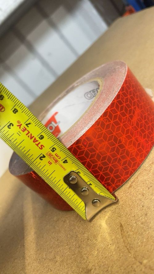 ORAFOL ORALITE Red Reflective Tape High Visibility Safety Tape 45mm x 25m — image 3