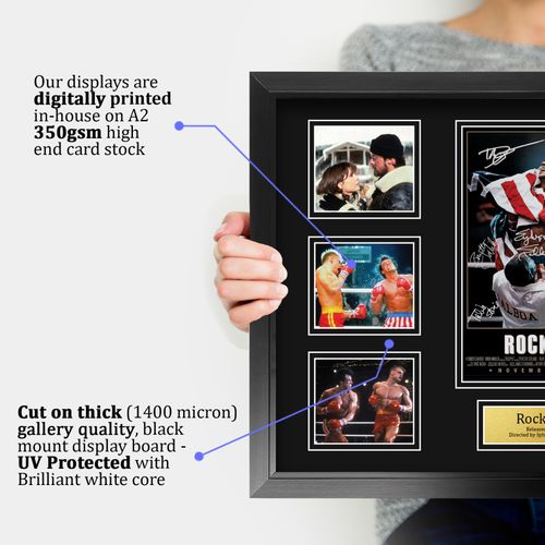 Rocky 4 Signed Large A2 Framed Printed Autograph Memorabilia Gift — image 3