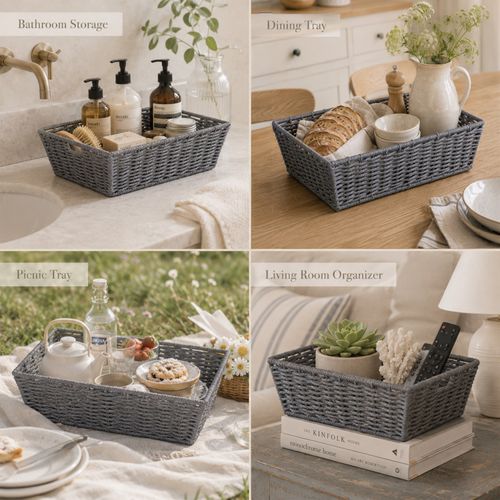 Wicker Gift Hamper Basket Kit with Shredded Paper, Make Your Own Gift Hamper — image 11