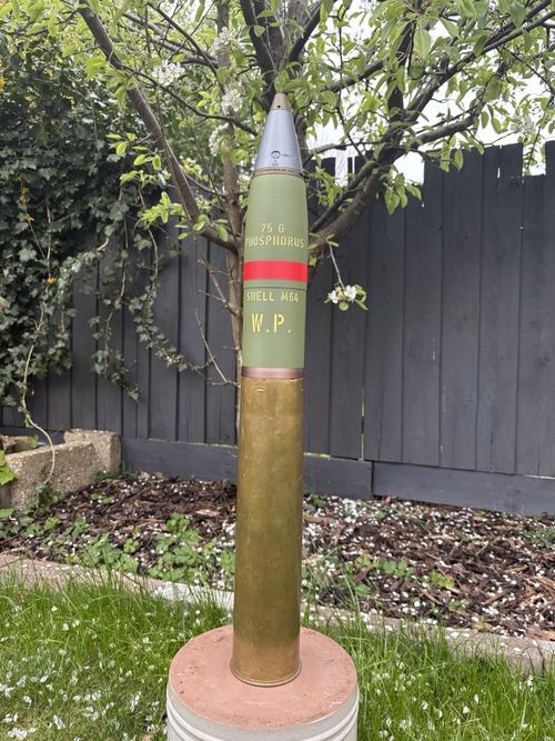 Sherman Tank M64 75mm W.P 3D Printed Replica Shell - Fully Multicolour Printed — image 8