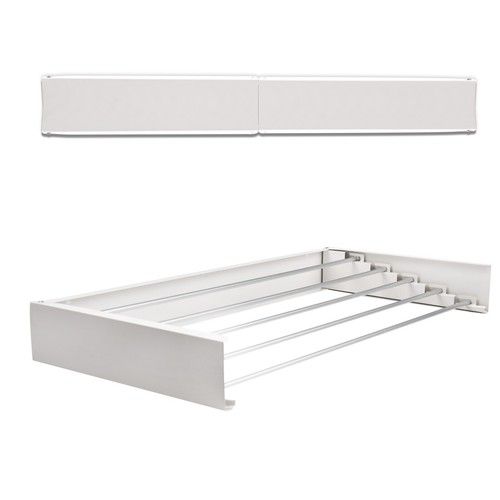 80/100CM Wall Mounted Airer Towel Drying Rack Extendable Folding Clothes Dryer