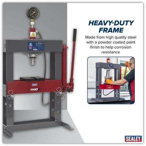 Sealey  Hydraulic Press 10tonne Bench Type    YK10B — image 10