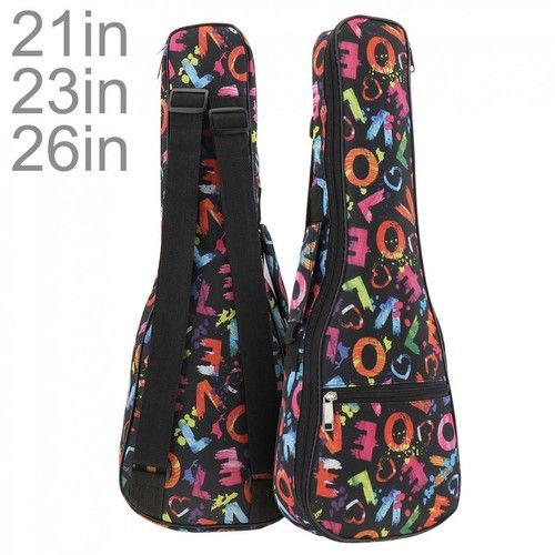 21'' 23'' 26 Inch Ukulele Bag Portable 5mm Padded Soft Case Shoulder Backpack