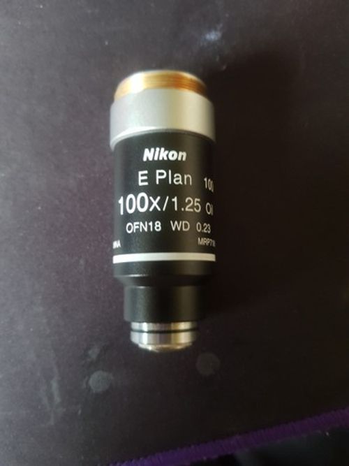 Nikon CFI E Plan Achromat 100X/1.25 Oil Microscope Objective MRP71900 M25