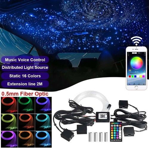 1200pcs Headliner Star Light kit Car Home StarLight Ceiling Lights Atmosphere UK