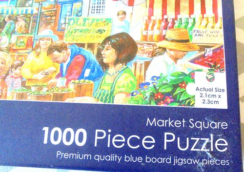 MARKET   1000 PIECES  GOOD PUZZLE — image 4