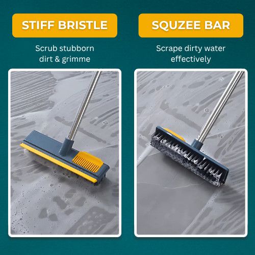 ONESAVE® Floor Scrubbing Brush Long Handle Soft Bristle Cleaning Brushes Mops — image 4