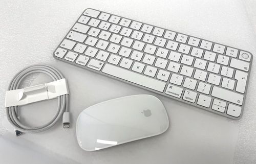 Apple Magic Keyboard with Touch ID A2449 GEN Magic Mouse 2+ Cable Genuine NEW — image 4
