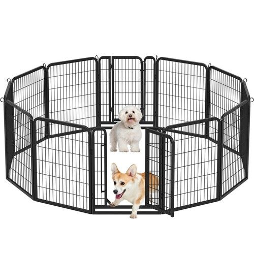 Large Dog Playpen Cat Fence Pet Exercise Pen for Large/Medium Dogs/Small Animals