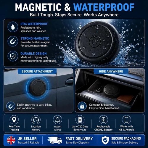 Mini GPS Car Tracker Portable Magnetic Vehicle Bike Tracking Device Wireless UK — image 3