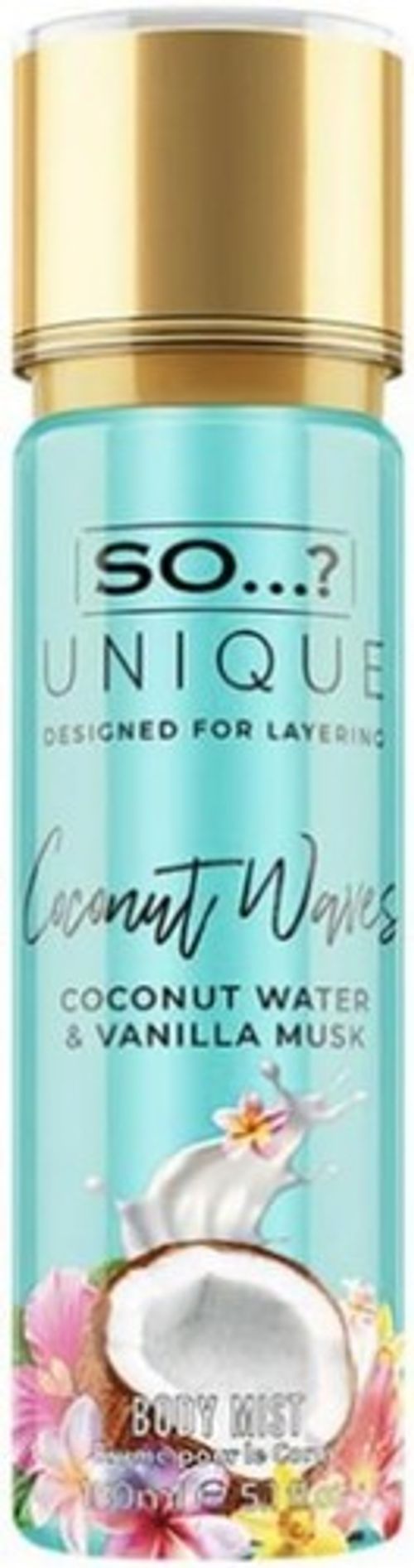 SO… Unique Coconut Waves Fruity Fragrance Everyday Body Mist 150ml For Women