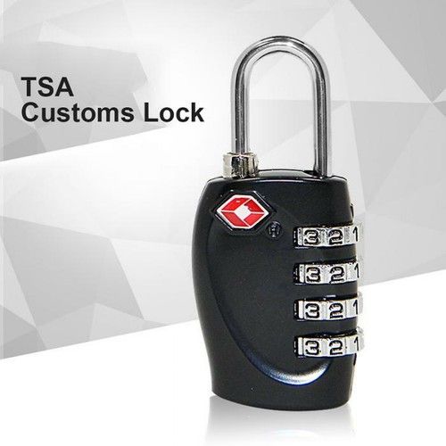 Lock TSA Resettable 3 Digit Combination Travel Luggage Suitcase Code Lock Padloc