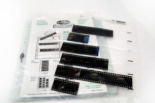 25x Acid-Free Archival Storage Filing Sheets Negative Pages 35mm 135 Film  Slide