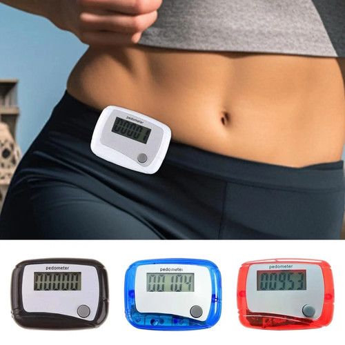LCD Clip On Pedometer Step Counter Step Tracker for Walking Running