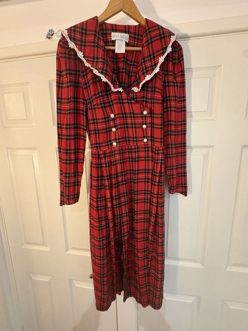 5pc Vintage Wool Tartan Dress Skirt Top Reseller Job Lot 60s 70s 80s *labels* — image 10