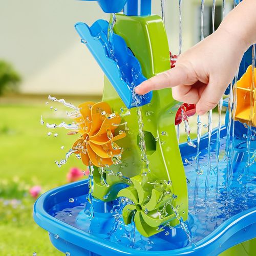 3-5 Tiers Toddler Sand Water Table Outdoor Summer Fun Garden Beach Play Sink Toy — image 9