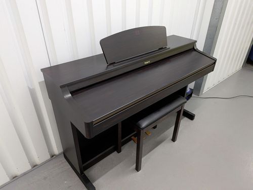 Roland HP103e digital piano and stool in dark rosewood finish stock number 26392 — image 3