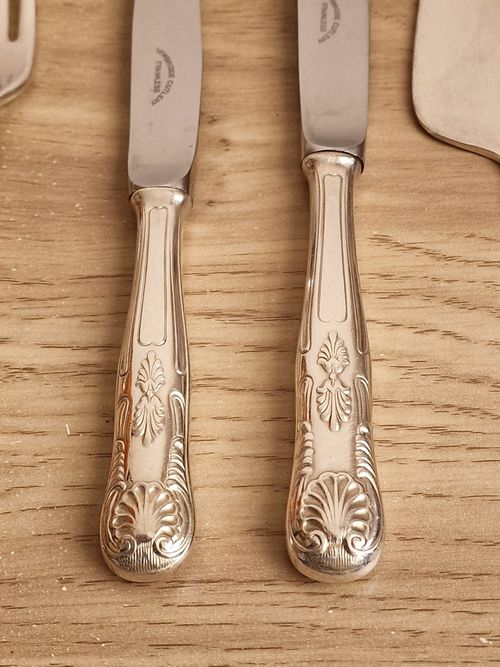 Vintage Newbridge Kings Pattern EPNS A1 Silver Plated Cutlery Set - 45 Piece — image 11