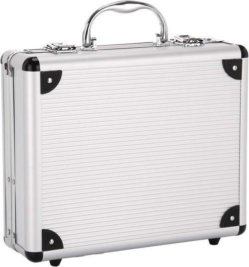 Sleek Lockable Aluminium Case with Foam Insert - 280x230x90mm Portable Design — image 5