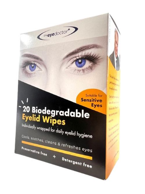 20 Blepharitis Eyelid Wipes Detergent Free for Sensitive Eyes The Eye Doctor
