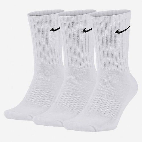 Nike Unisex Cushioned Crew & Ankle Socks 3PK 6PK Dri-FIT Black White Bundle