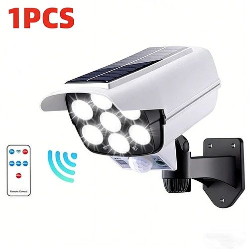 77 LED Solar PIR Motion Sensor Wall Light Outdoor Garden Security Flood Lamp
