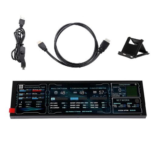 IPS Long Strip LCD Screen 8.8" HDMI Secondary Monitor AIDA64 PC CPU GPU Display