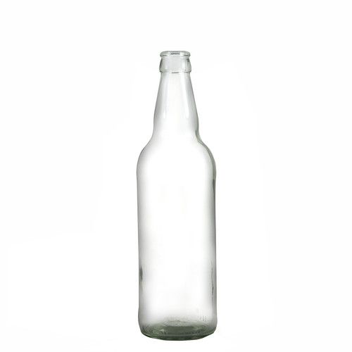 500ml Glass Beer Bottles Clear with Crown Caps Home Brewing Bitter Cider Ale