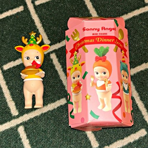 Authentic Reindeer Sonny Angel Christmas Dinner Series Mini Figurine with Box — image 1