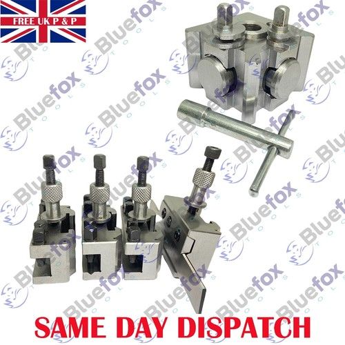 🔧 T51 Quick Change Tool Post Set 5 Pc | 16mm Standard, Boring & Parting Holders