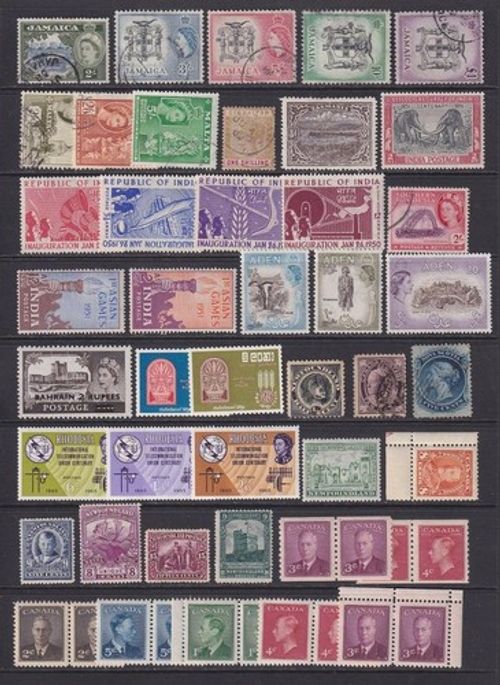 British Commonwealth QV - QEII Part Sets etc. MM, MNH, Used. Cat approx £500
