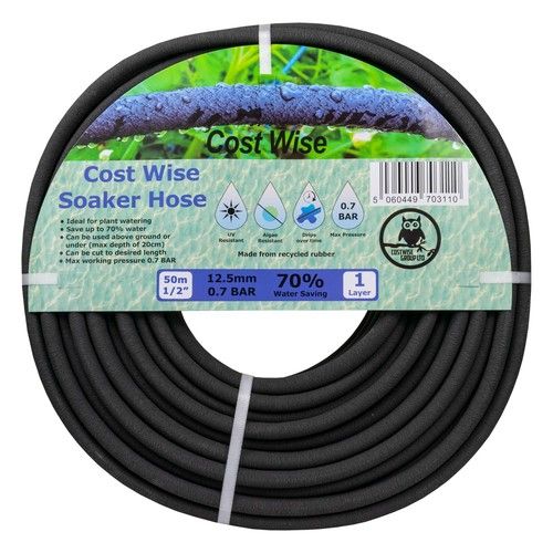 Porous Pipe, Soaker Leaky Irrigation Hose, Connectors, Programmable Water Timers