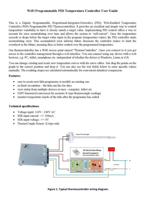 1300C/2372F Programmable Web-Enabled WiFi Kiln Temperature Controller SET — image 3