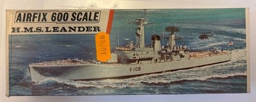 Airfix 600 Scale HMS Leander Model Kit Vintage Boxed