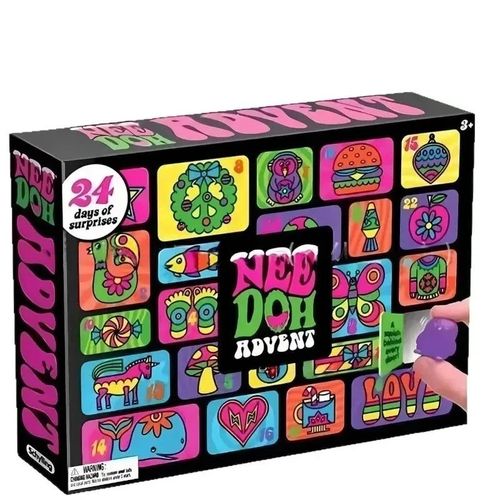 2026 NeeDoh Advent Calendar Gift 24 Days of Surprises Christmas Countdown NEW — image 1
