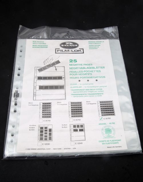25x Acid-Free Archival Storage Filing Sheets Negative Pages 35mm 135 Film  Slide — image 6