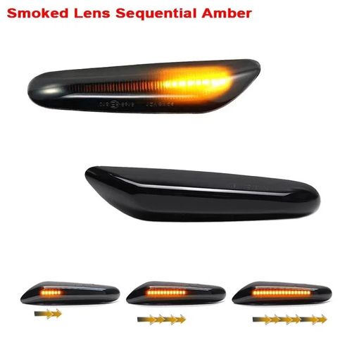 2X Dynamic LED Side Indicator Signal Marker Lights BMW E90 E91 E92 E60 E82 E46 — image 4