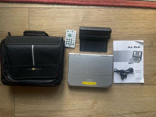 Alba DVDP722 Portable DVD Player Silver with Carry Case