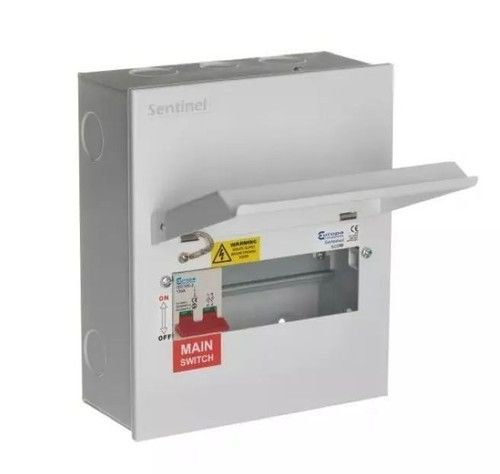 100A Main Switch Consumer Unit Europa SLCU8M Sentinel 8 Way Metal-Clad