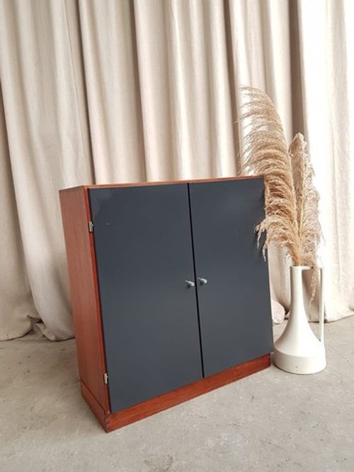 Vtg Late Mid Century Danish At / Bo Reolen Bookcase Cabinet Scandi Retro R713
