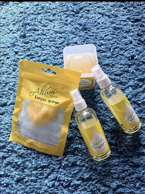 Ahum Stretch Marks 2 Oils, Soap & Sponge Fade Stretch Marks moisturize Naturaly