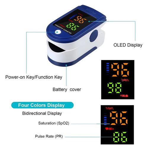 Heart Rate Monitor Oximeter Blood Oxygen SpO2 Finger Pulse Saturation Meter UK — image 4
