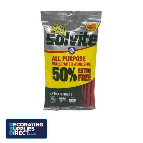 Solvite All Purpose Extra Strong Wallpaper Paste - Easy Mix Wallpaper Glue