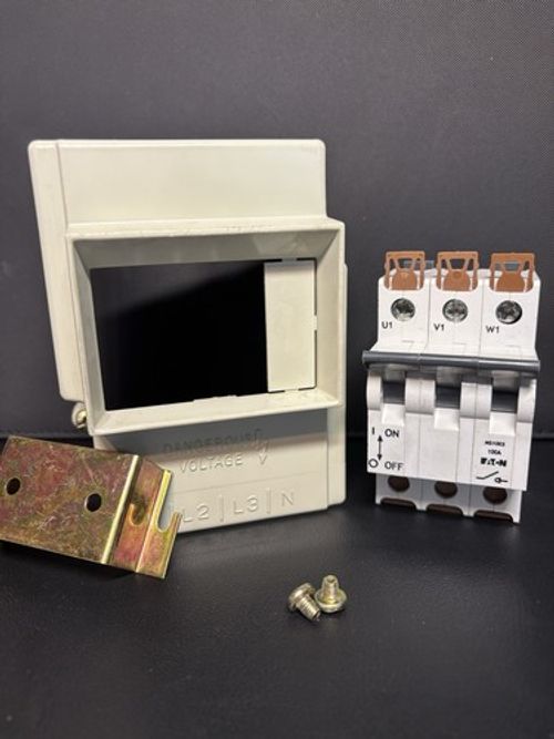 EATON MEM MS1003 100A Main Switch With Guard And Din Rail Bracket