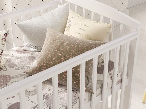 Baby Cot Bed 120x60cm with Drawer & Mattress & Waterproof Fitted Terry Cot Sheet — image 4