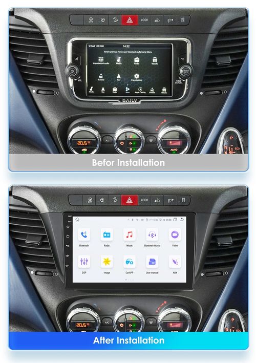 9"For Iveco Daily 2014-2021 Sat Nav GPS Car Stereo Android 14 Auto Car Play — image 2