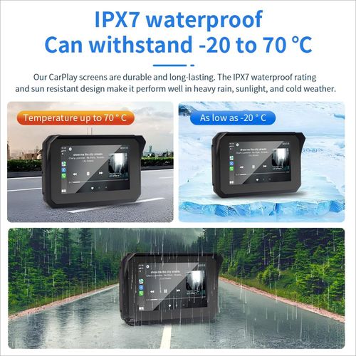 5" GPS Navigation Sat Nav,Motorcycle carplay Dual Bluetooth capability,waterprof — image 5