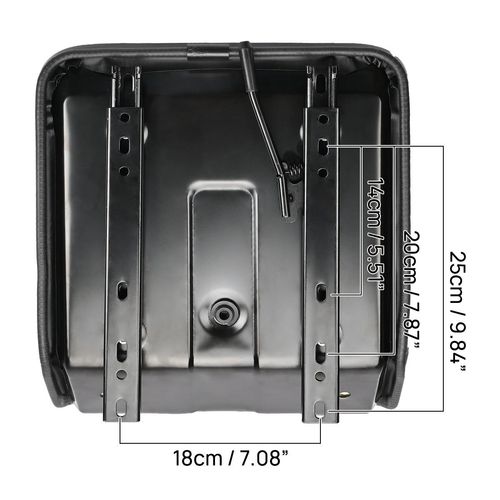 Waterproof Universal Seat Tractor Dumper Forklift Mower Digger Adjustable Black — image 7